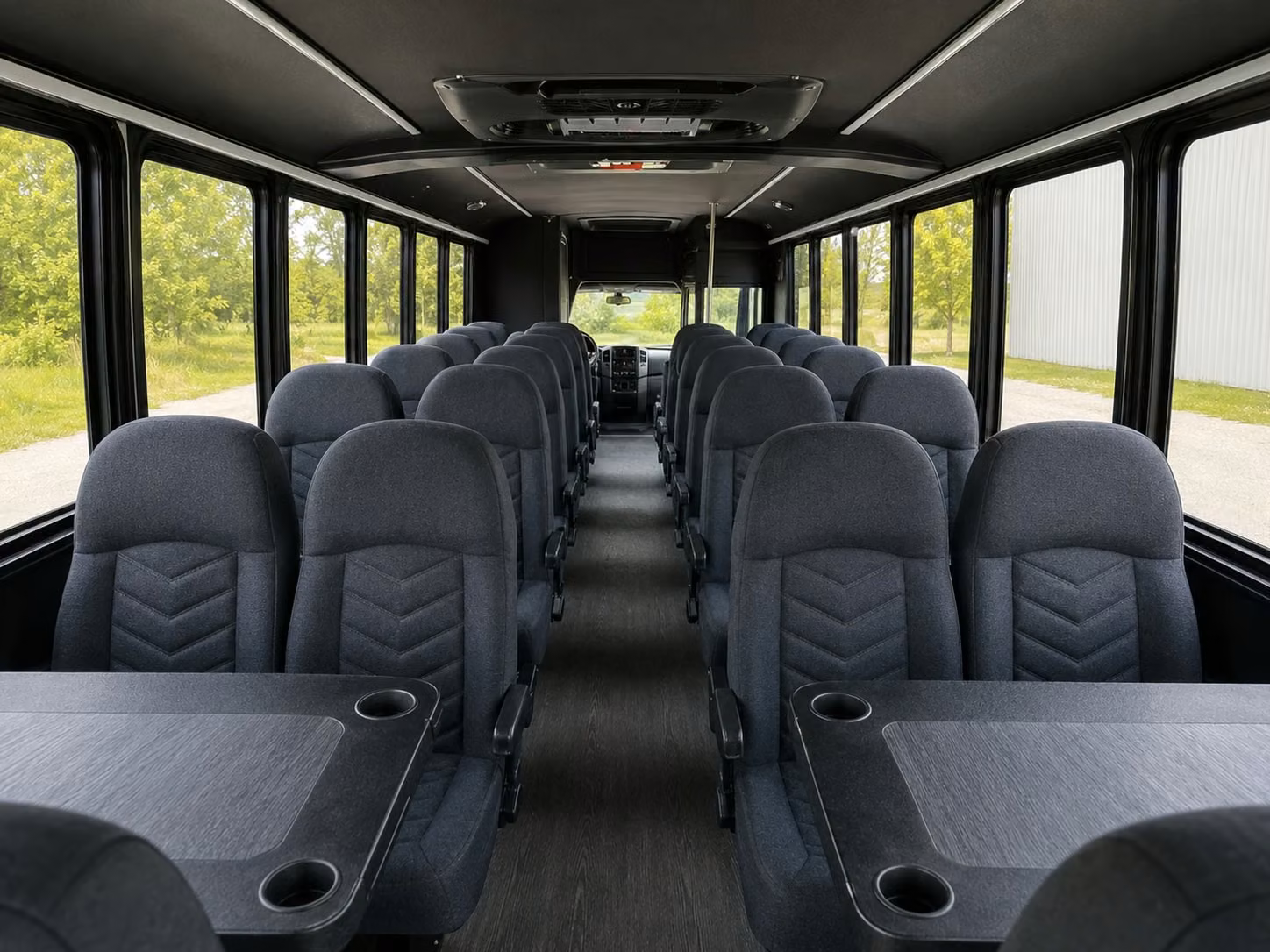 15 passenger minibus interior