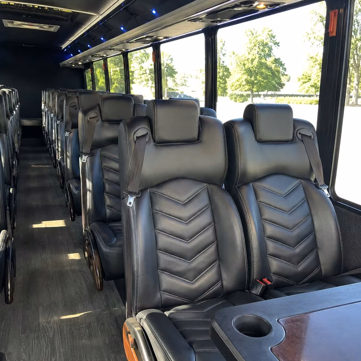 25 passenger minibus interior